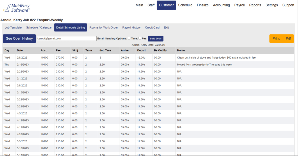 Cleaning Service Scheduling Software by MaidEasy